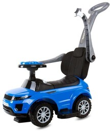 SUN BABY Jeździk Sport Car Niebieski rączka