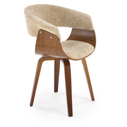 Krzesło k545 beżowy / orzechowy halmar