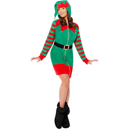 amscan 9915754 - Damski kostium świąteczny, Jolly Elf,