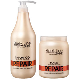 Stapiz Sleek Line Repair, zestaw regenerujący włosy, szampon