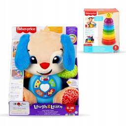 Fisher-Price Szczeniaczek Uczniaczek Poziomy nauki JFD27+ Piramidka
