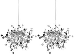 Lampa wisząca MONETE chromowana - metal