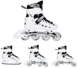 Rolki 4w1 Nils Extreme NH10905 (white/black)