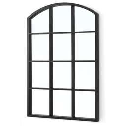 Giftdecor Lustro w okiennej ramie z łukiem, 76