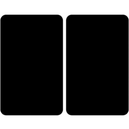 WENKO Szklane płyty ochronne na kuchenkę BLACK, 2