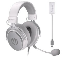 Endorfy Viro Plus USB Onyx White Nauszne Biały