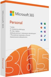 Microsoft 365 Personal PL BOX 1 Użytkownik/1 Rok