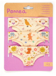 Zestaw 3 pieluszek dla lalek POMEA DJ07791
