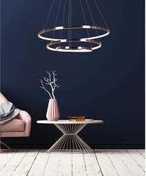 LAMPA wisząca K-8153 KAJA metalowa OPRAWA okrągły ZWIS