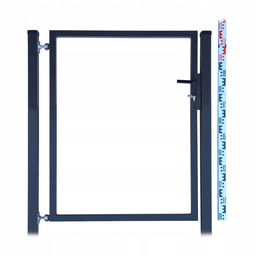 Furtka 120cm antracyt grafit Ramka dwa Słupki RAL7016