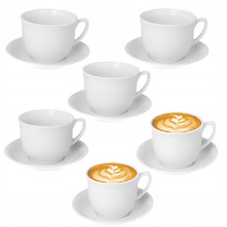 Zestaw 6x Kubek Biały Lubiana 300 ml ze