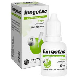 Fungotac 10mg/ml krople do uszu, 20ml
