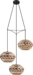 Eglo Dondarrion 3 żarówki vintage skandynawski boho zawieszenie