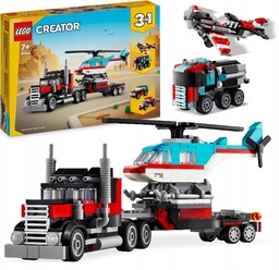 Lego Creator 31146 Ciężarówka z platformą i helikopter