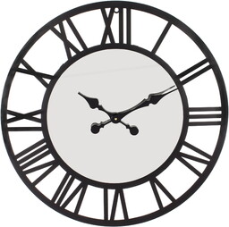 Zegar metalowy ścienny retro duży lustrzany 60x60x5 152790