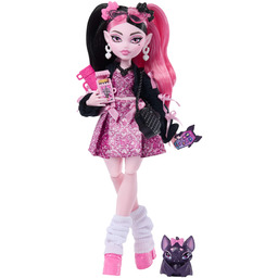 Monster High Draculaura Lalka podstawowa w ubranku +