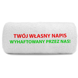 Ręcznik 140x70 z haftem - TWÓJ TEKST