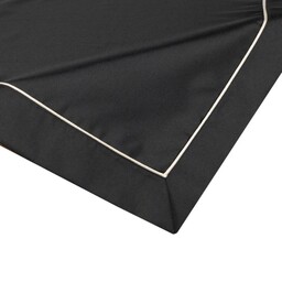 Eurofirany Obrus serweta 85x85 Dorita czarny ze srebrną