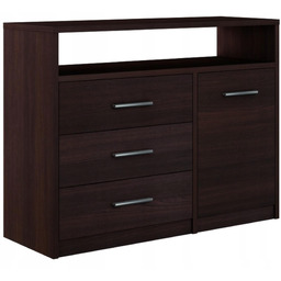 Komoda szafka Bodo 1D3SO 100 Wenge szuflady regał