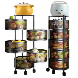 Mobilny Regał Kuchenny Łazienkowy Stolik Na Kółkach Metalowy