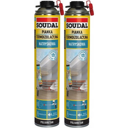 2szt Soudal Piana Pur Termoizolacyjna Natryskowa Akustyczna 700ml