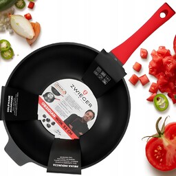 Zwieger Patelnia Wok Głęboka Non-stick Aluminiowa Indukcja Obsidian