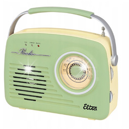 Radio RETRO PISTACJA sieciowe akumulator FM MP3 USB