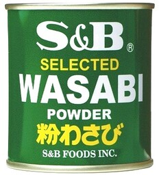 Chrzan wasabi w proszku S&B puszka 30g