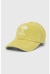 Billabong czapka z daszkiem bawełniana kolor żółty