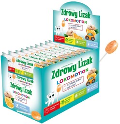 Zdrowy lizak ZESTAW 40x6g LOKOMOTION