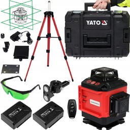 Yato Laser Samopoziomujący Zielony 16 Liniowy 4D Dwa