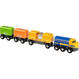 BRIO Trzywagonowy pociąg towarowy