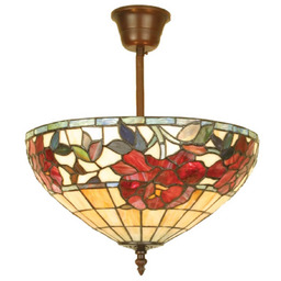 Artistar Lampa sufitowa tiffany FINNA, możliwość ściemniania, multikolor,