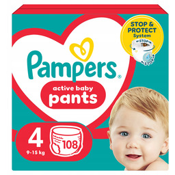 Pieluchomajtki Pampers Active Baby Pants rozmiar 4, 9-15