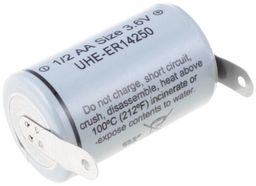 ULTRALIFE Bateria litowa 3,6V 1/2AA blaszki lutownicze 1200mAh