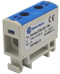 Złączka szynowa uniwersalna ETB 35/1 Al/Cu elektryczna śrubowa