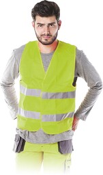 KAMIZELKA OSTRZEGAWCZA REIS KOS-5; SELEDYNOWY (4XL)