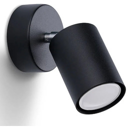 Lumes Czarny punktowy kinkiet tuba - A141 M5-R47