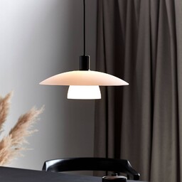 Nordlux Lampa wisząca szklana Verona, możliwość ściemniania, biały