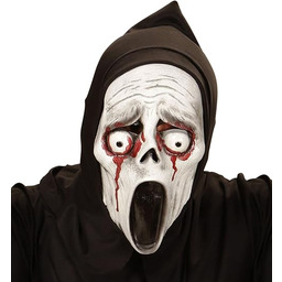 "BLEEDING EYES SCREAMING GHOST HOODED MASK" -