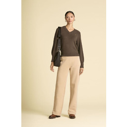 Aeronautica Militare Damskie spodnie w beżowym kolorze