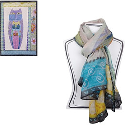 Egan Laurel Burch Pashmina, tessuti, kość słoniowa, mały
