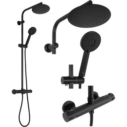 Rea ZESTAW PRYSZNICOWY z termostatem REA BLISS Czarny