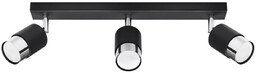 Sollux 3-punktowa lampa sufitowa SL.1066 do kuchni czarna