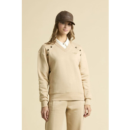 Aeronautica Militare Damska bluza w beżowym kolorze