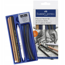 Faber Castell Węgle Rysunkowe zestaw Artystyczny komplet 7