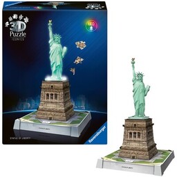 RAVENSBURGER Puzzle 3D Iconics Statua Wolności 12008027 (128