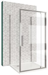 Kabina prysznicowa przyścienna drzwi uchylne 90x80 Rapid Swing