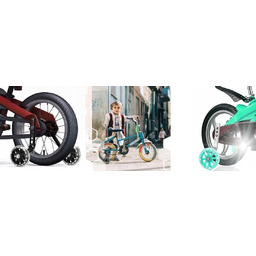 KÓŁKA BOCZNE LED DO ROWERU KOŁA PODPOROWE+ PROWADNIK