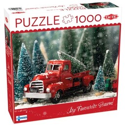 TACTIC Puzzle Lovers Christmas Tree Truck 59609 (1000